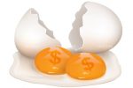 Broken Eggs with Dollar Signs in the Yolk